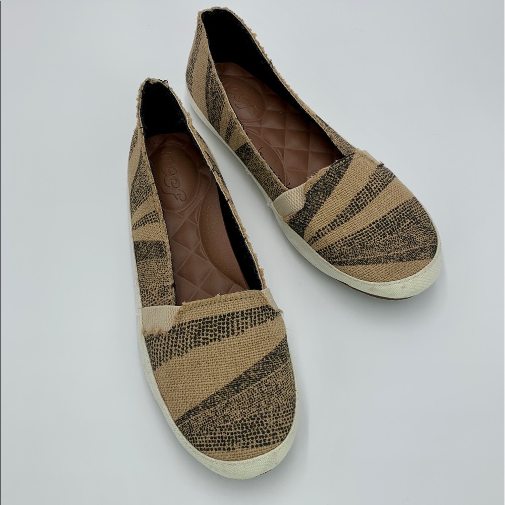 Reef Rugged-Casual Jute Slip-On Shoes Sz 9